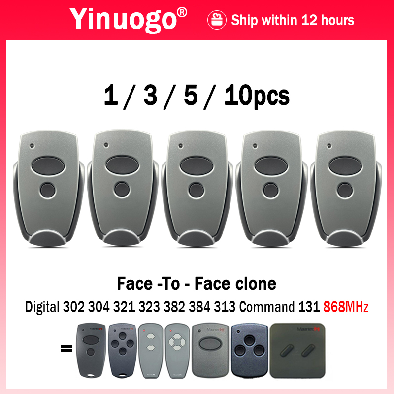 1-10 шт. MARANTEC 868 МГц пульт дистанционного управления для гаража Marantec Digital 304 302 384 382 313 321 323 868 ручной передатчик для открывания ворот