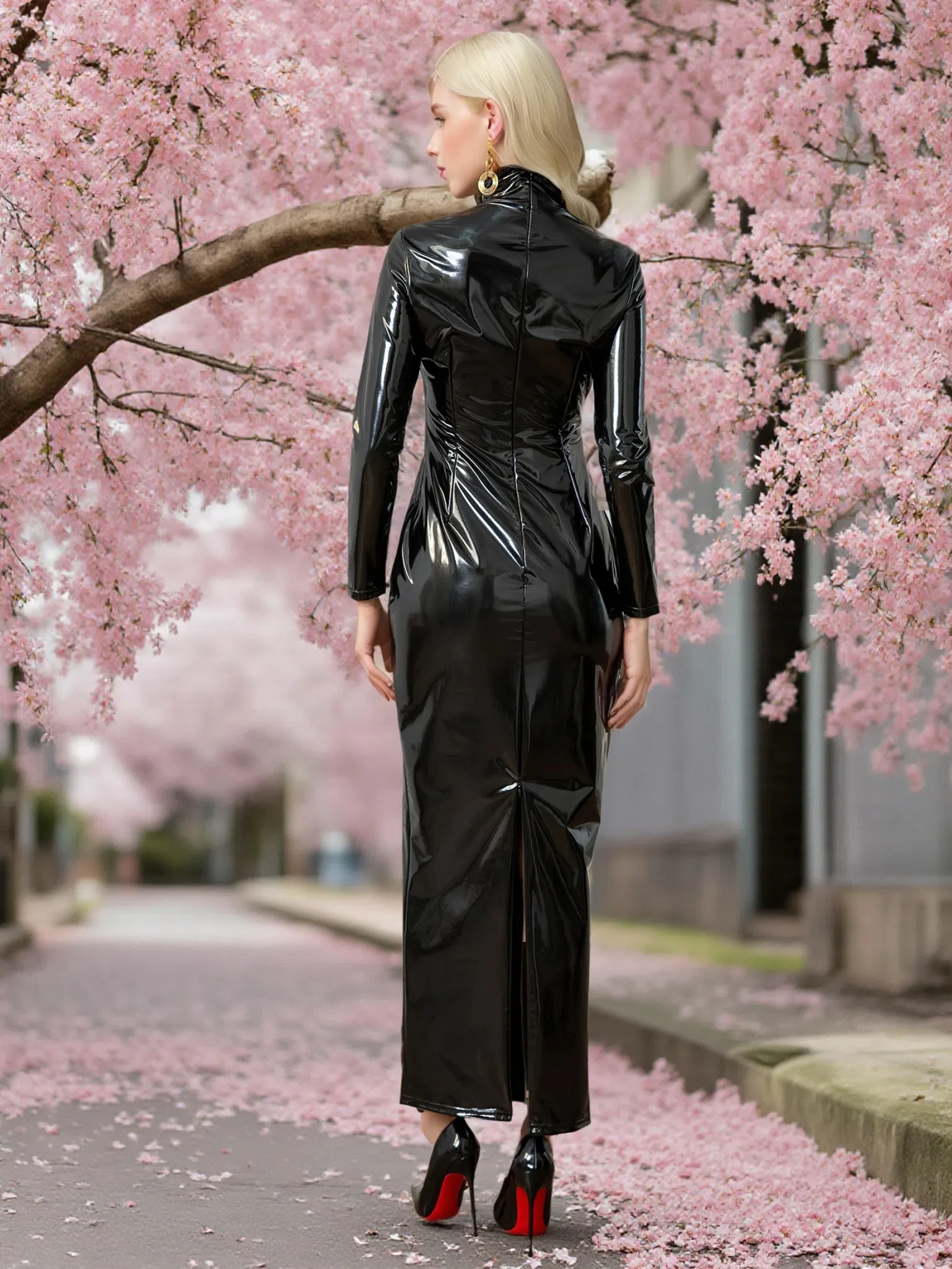 Frauen Sexy Plus Size PU Kleider Kunstleder Kleid Heißer Verkauf