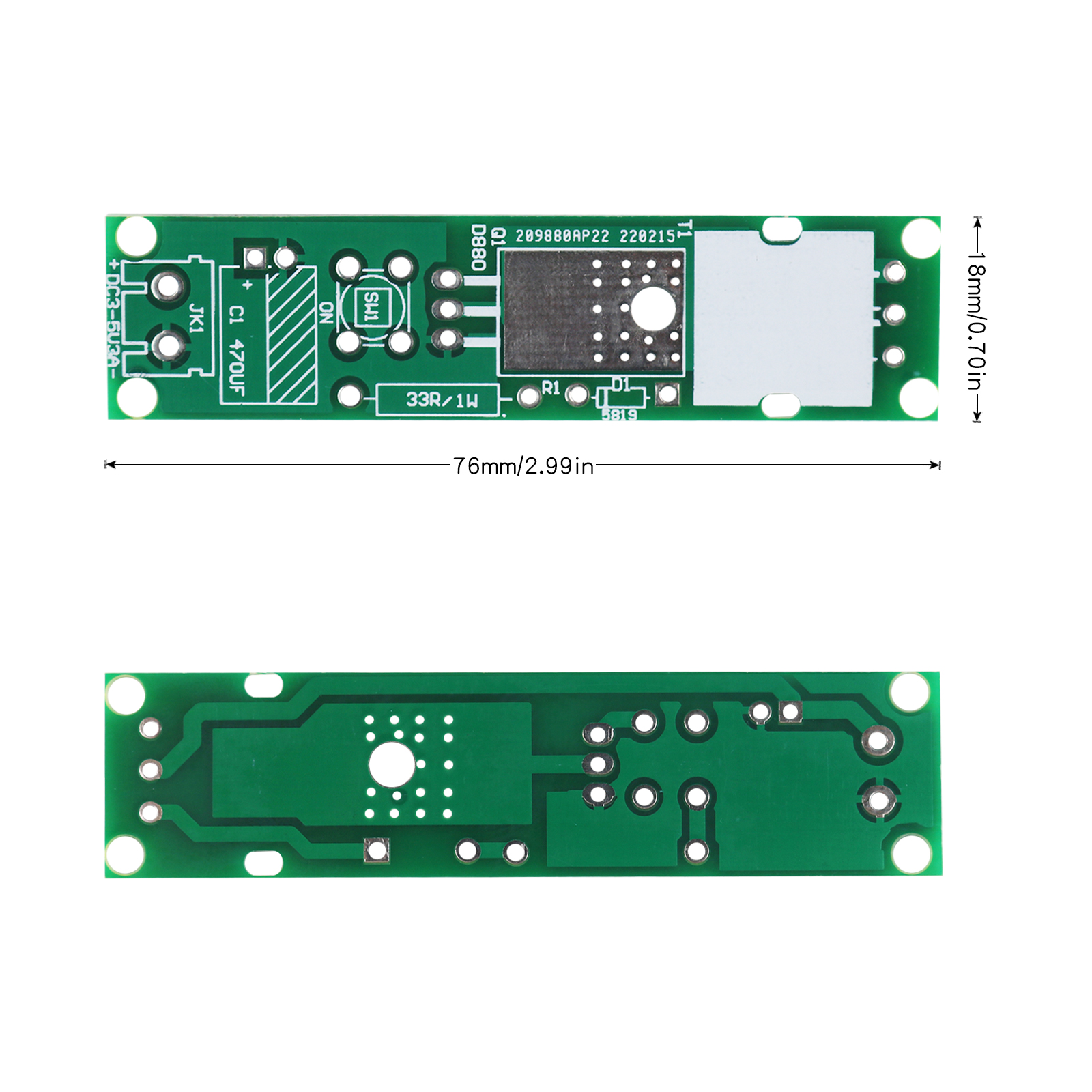 Generador de alto voltaje, encendedor de arco, Kit DIY, Kit de encendedor, Kit de generador de arco para bricolaje, conjunto de producción electrónica DC3-5V