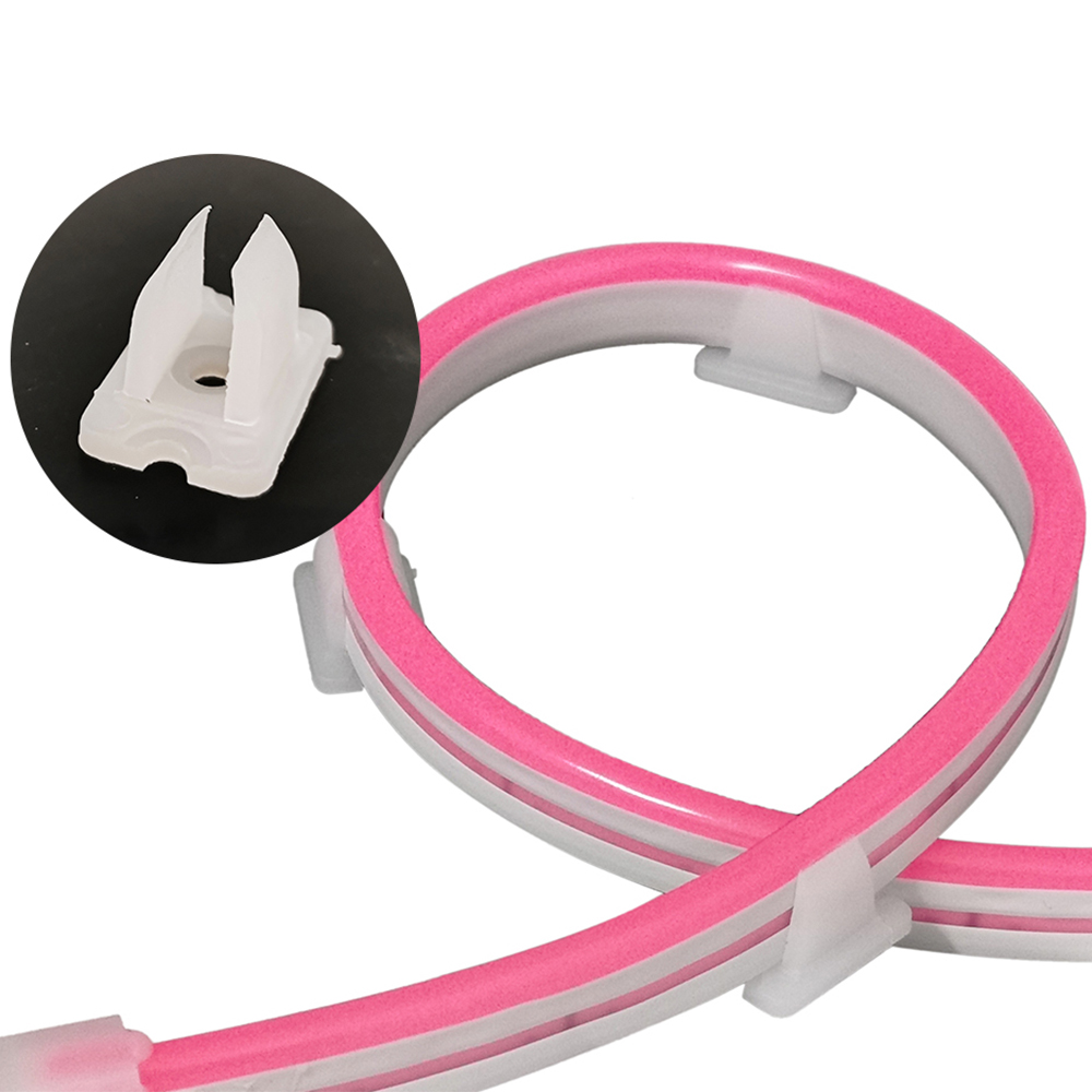 Led Connector Fix Clips Plastic Accessories Mounting Fixing on Wall For 6MM 8MM 10MM 12MM RGB 5050 Neon Strip Light 5pcs-100pcs