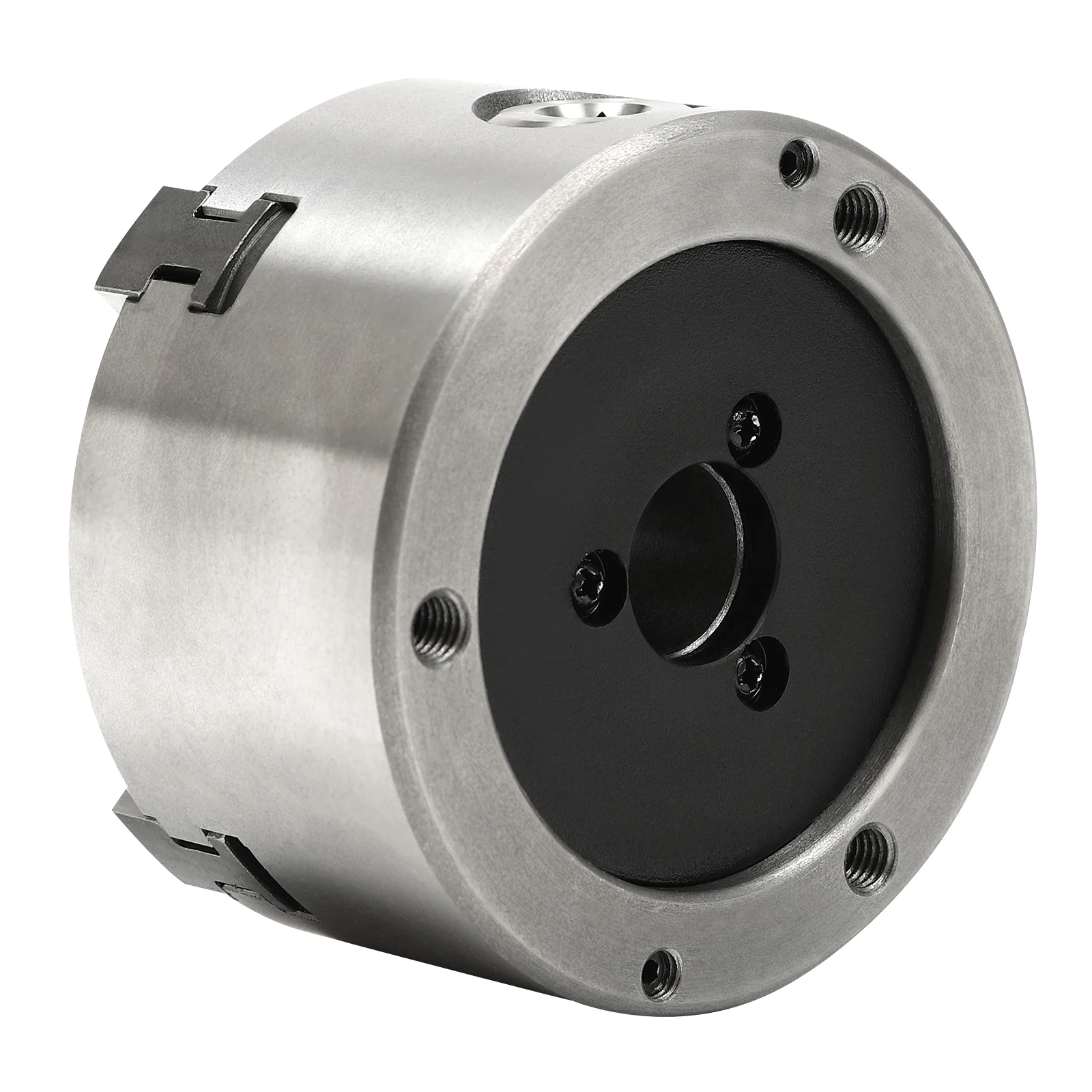 Portabrocas de torno autocentrante de 4 mordazas de precisión de 80/100/125 mm: amplio rango de sujeción de hierro y acero, centrado automático para máquinas herramientas