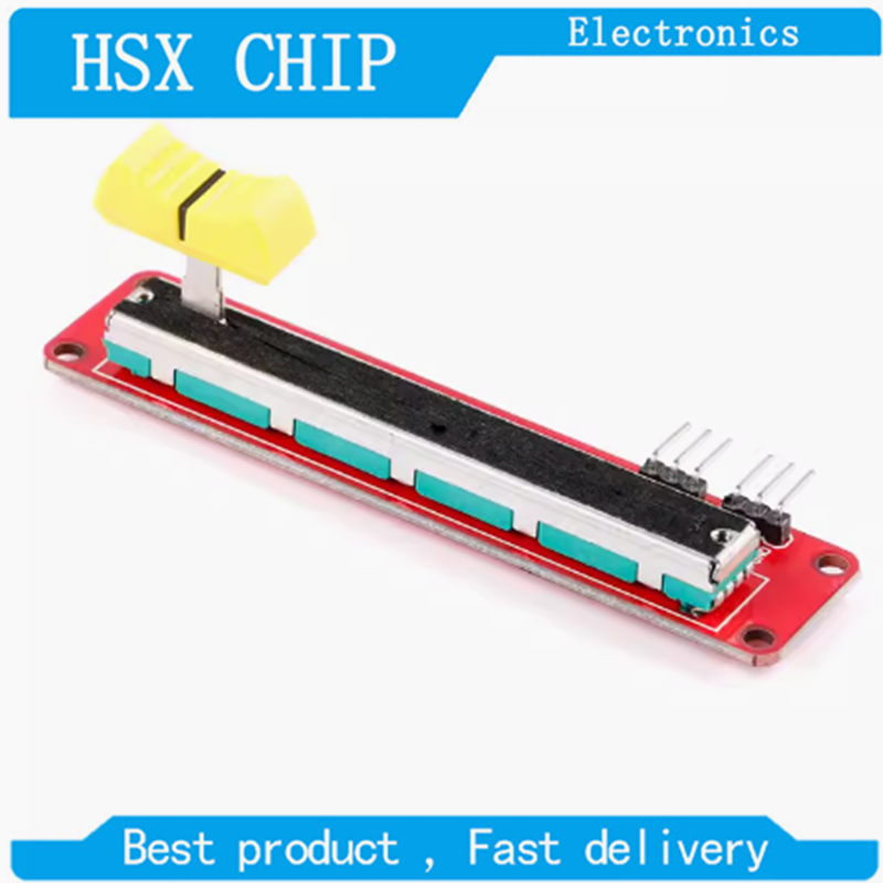 Schiebepotentiometer 10K Linearmodul Dual Output für Arduino AVR Electronic Block