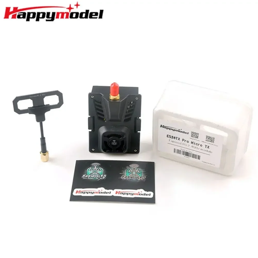 HappyModel ES24TX Pro 1000 mW 2,4 G ExpressLRS ELRS Micro TX Modul mit Lüfter RGB LED Modul für RC Flugzeug FPV Drone