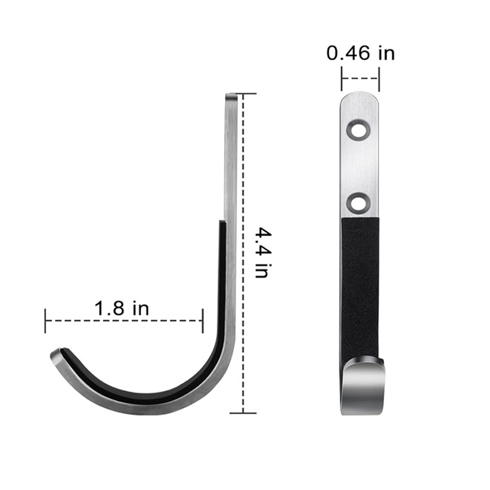 2 Pz/paia J-hook Pistola Rack di Stoccaggio Fucili Fucile Ganci Montaggio A Parete Ganci Per Qualsiasi Fucile Fucile Tiro Con Arco Con Imbottitura Morbida