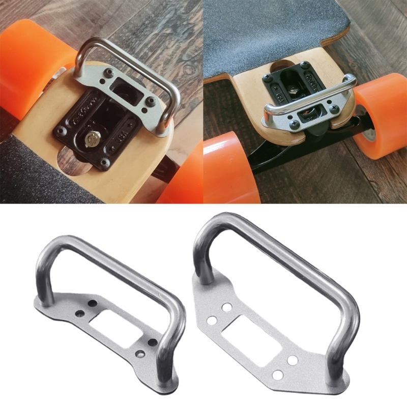 Punho elétrico do skate do aço inoxidável, Longboards Universal Carry Handle, Punho de substituição do skate, Fácil de usar