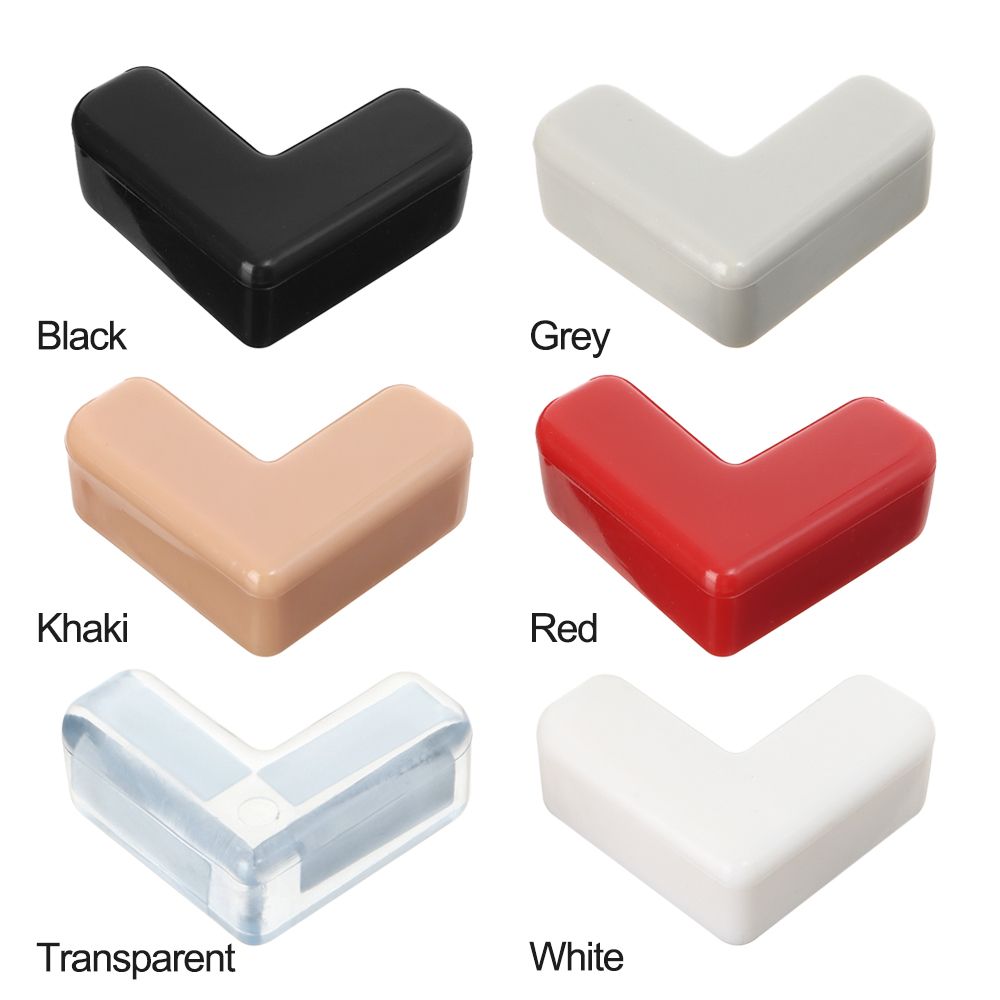 Auto-adesivo macio PVC segurança canto protetor, protetores de borda para a proteção do bebê, guarda de mesa e mesa canto para crianças, 4PCs