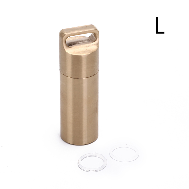 Recipiente impermeável do comprimido da sobrevivência do metal exterior, Match Edc Case Box, Container Bottle