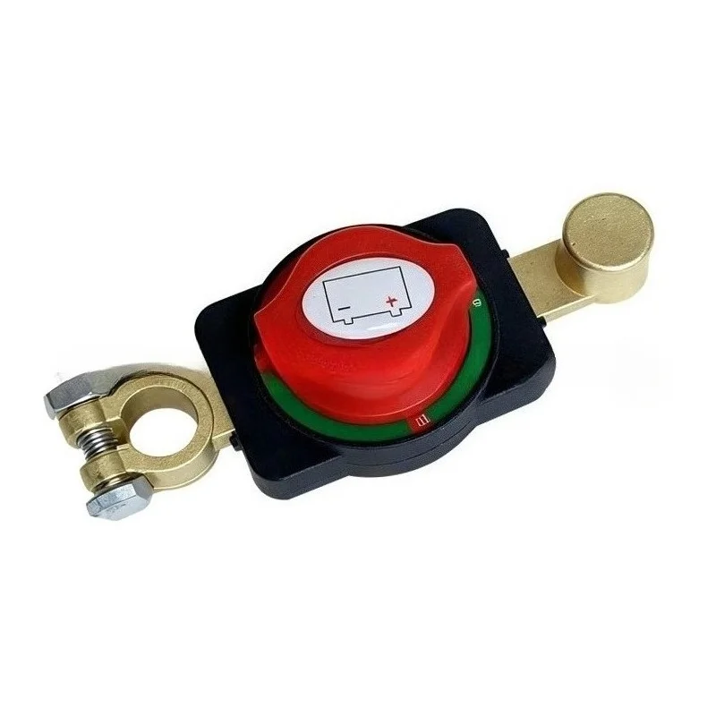 Interruptor de desconexão da bateria, poste de bateria de latão, desligamento, interruptor integrado, modificação do carro, acessório de extensão, interruptor de alimentação