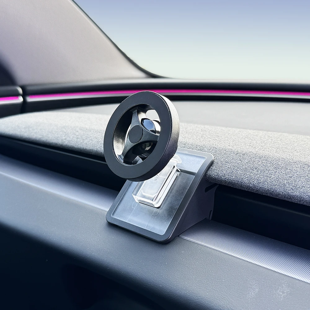 For Tesla Model Y Launch 2025 Model 3 Highland 2024 Phone Holder Mount Magnetic Phone Mount for iPhone 16 Pro Max Plus 15 14 13