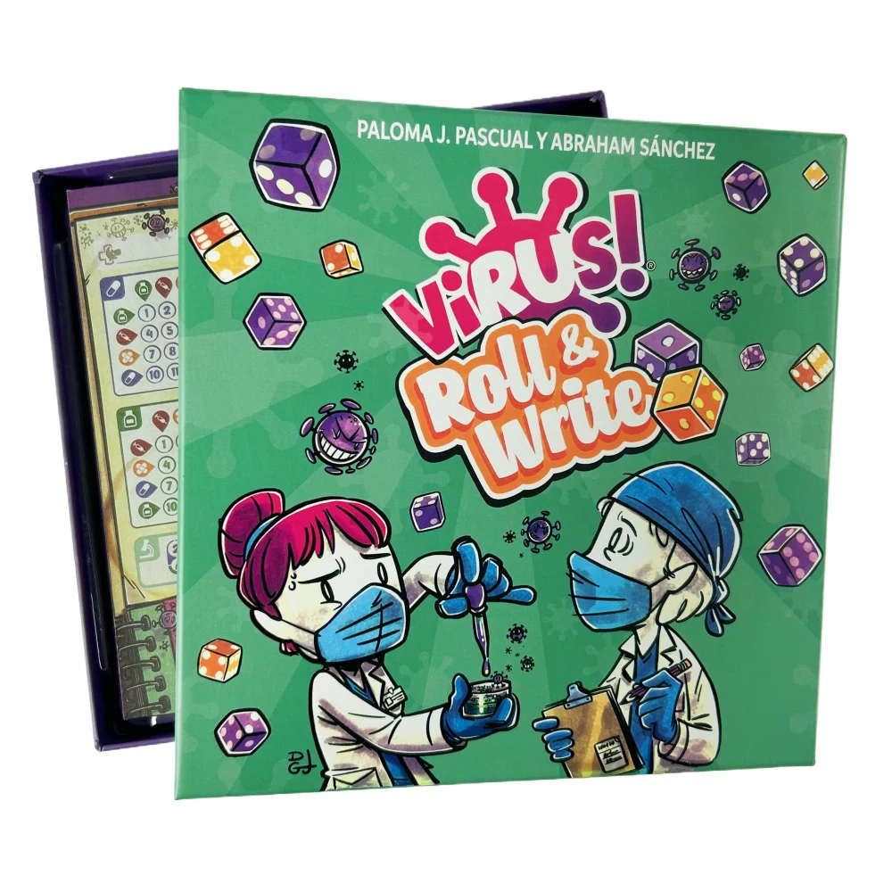 Virus 1 2 3 Board Game The Contagiously Fun Card Game Spanish English Version Party Game for Fun Family Game