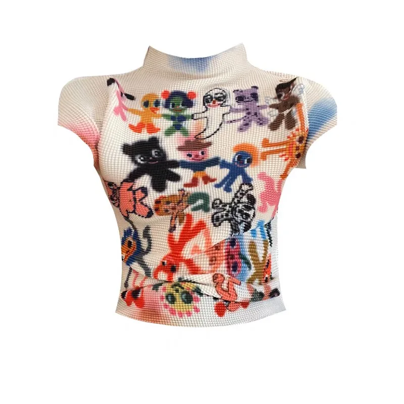 Camisetas ajustadas de manga corta para mujer, camisetas con tinte anudado, Tops cortos elásticos, Coqueta de los años 2000, estética Gyaru, Kpop Kawaii Summe