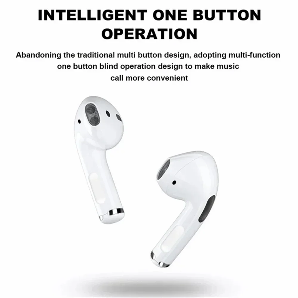Air Pro4 Oryginalne bezprzewodowe słuchawki Bluetooth TWS Podwójne słuchawki douszne z mikrofonem Bardzo długi czas czuwania Słuchawki sportowe z basem