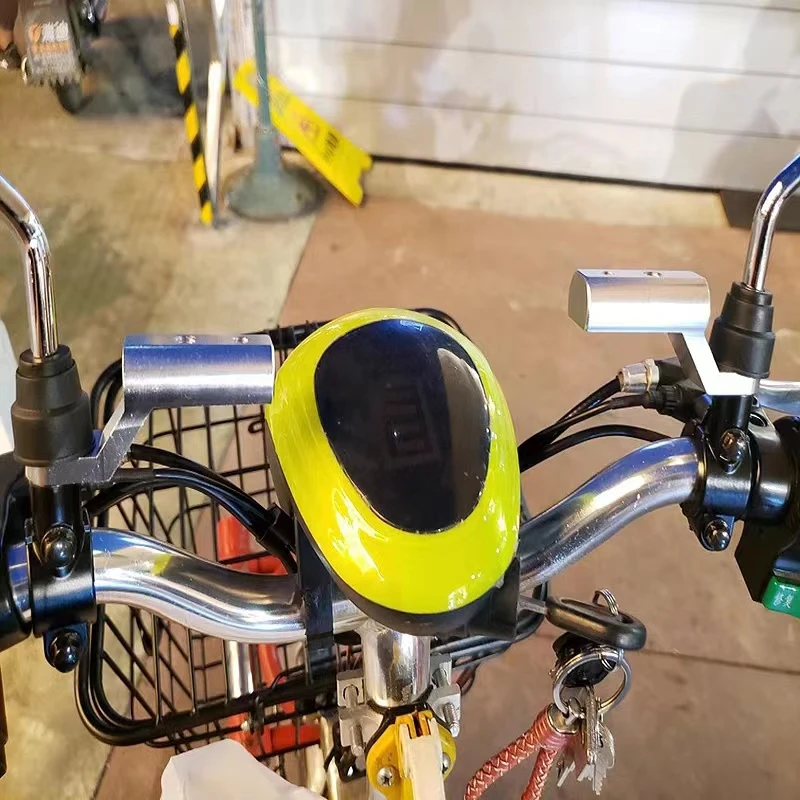 Soporte extensor de aluminio para motocicleta, Scooter, ATV, soporte de extensión para montaje de espejo retrovisor para fijación de foco, soporte para teléfono