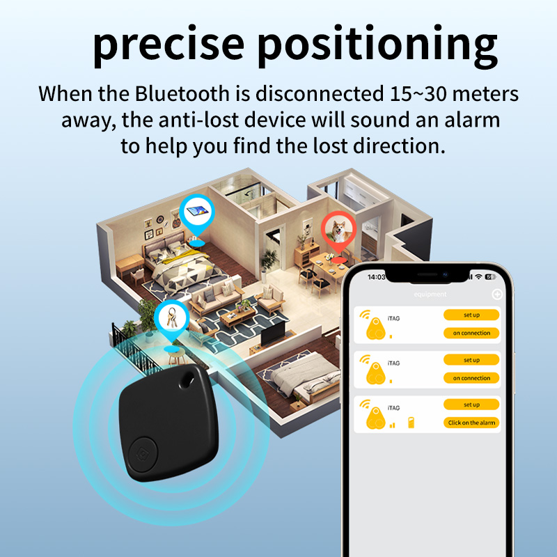Мини GPS-трекер Xiaomi Bluetooth 5,2 локатор анти-потерянный артефакт для Android Apple Xiaomi Huawei детский багаж Pet