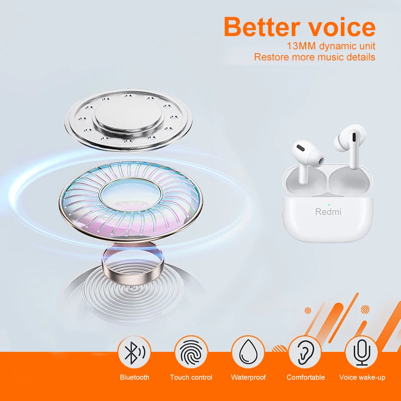 Xiaomi bluetooth fones de ouvido sem fio xiaomi fones tws fone alta fidelidade com microfone aparelhos auditivos para telefones esportivos