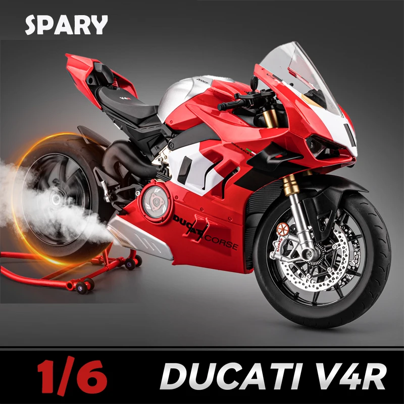 Моделирование сплава 1:6 Ducati V4S гоночный мотоцикл модель литой под давлением сплав мотоцикл коллекция игрушек миниатюрный Voiture домашний декор
