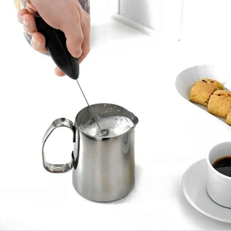 Mini Milk Frother Foamer Coffee Whisk Mixer Blender Handle Wireless Egg Beater Stirrer Cappuccino Maker Cooking