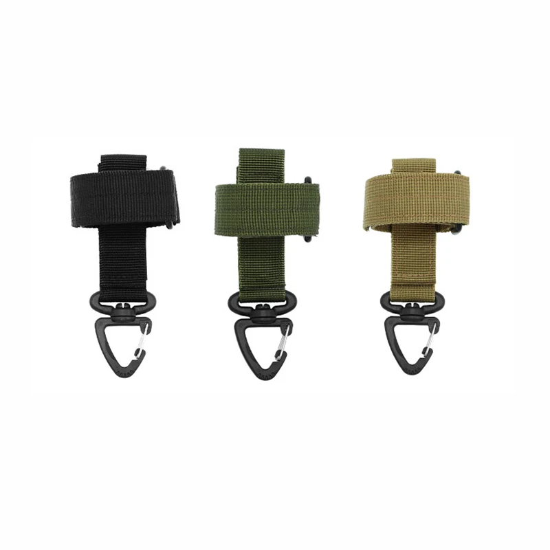 Hebilla de guante, correas de nailon, guantes tácticos para exteriores para entusiastas militares, cuerda de escalada, hebilla de almacenamiento triangular, cinturón de batalla