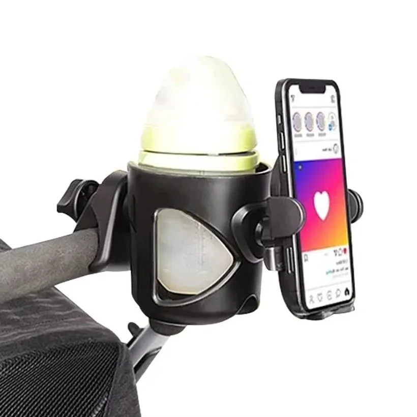 Kinderwagen-Getränkehalter, Kinderwagen-Flaschenhalter, Kinderwagen-Flaschenhalter, rutschfestes Design, Kinderwagen-Zubehör, Handy-Halter