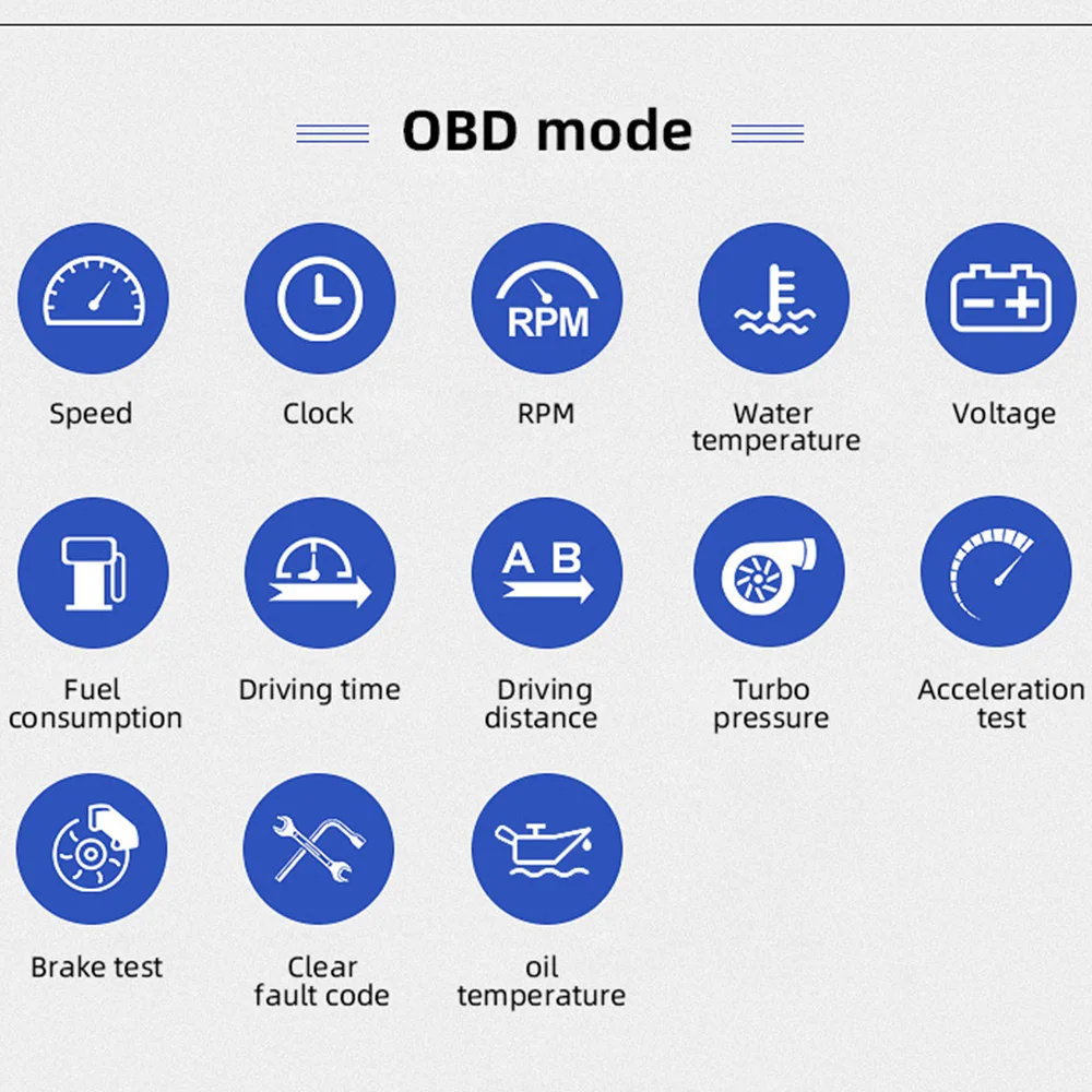 HUD OBD2 + GPS Trên Tàu Máy Tính Đầu Lên Màn Hình Ô Tô Đo Tốc Độ Dầu Turbo Áp Suất Nhiệt Độ Nước GPS Đồng Hồ Tốc Độ xăng Xe Ô Tô