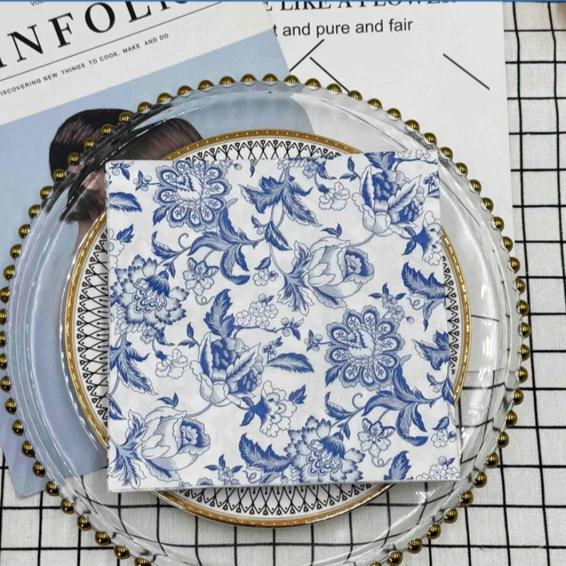 10/20 шт., двухслойные бумажные салфетки, 33 см