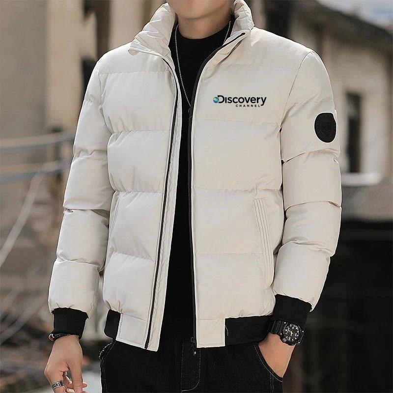 Chaqueta cálida a la moda para hombre, chaqueta informal de invierno para exteriores, chaqueta de plumón de algodón a prueba de viento, 2024