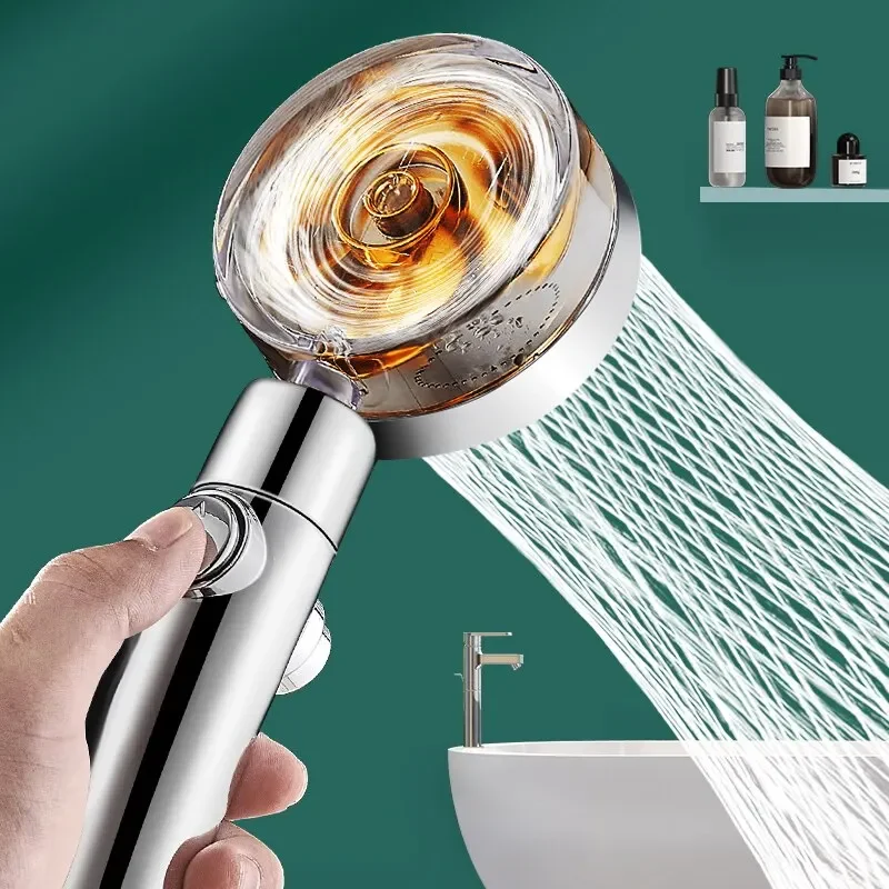 Propeller Dusch kopf Niederschlag hoch versichern wassers pa rende Bad zubehör Druck düse universelle Anpassung