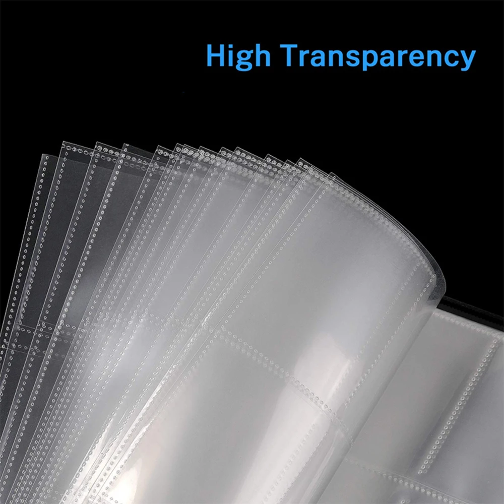 11-Hole A4 Clear Photo Album Card Pages - Ring Binder Photocards Sleeves 10/30/50 Sheets/Pack for Photos/Cards/Documents Binder