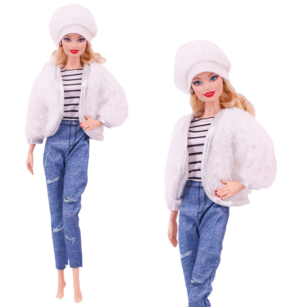 Одежда для кукол 30 см, платье, модное пальто, шапки, верхние штаны, одежда для кукол 11,8 дюймов, аксессуары для кукол, игрушки для девочек, подарки