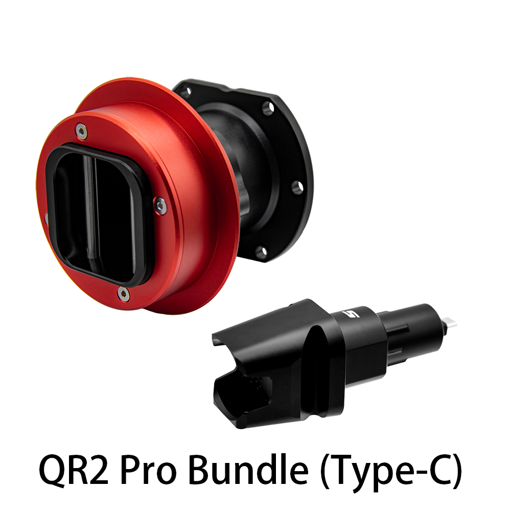 En stock Paquete Simube Bule Qr2 Pro (tipo c) de liberación rápida para el lado de la rueda Fanatec y el lado de la base Qr2 (puerto tipo c)