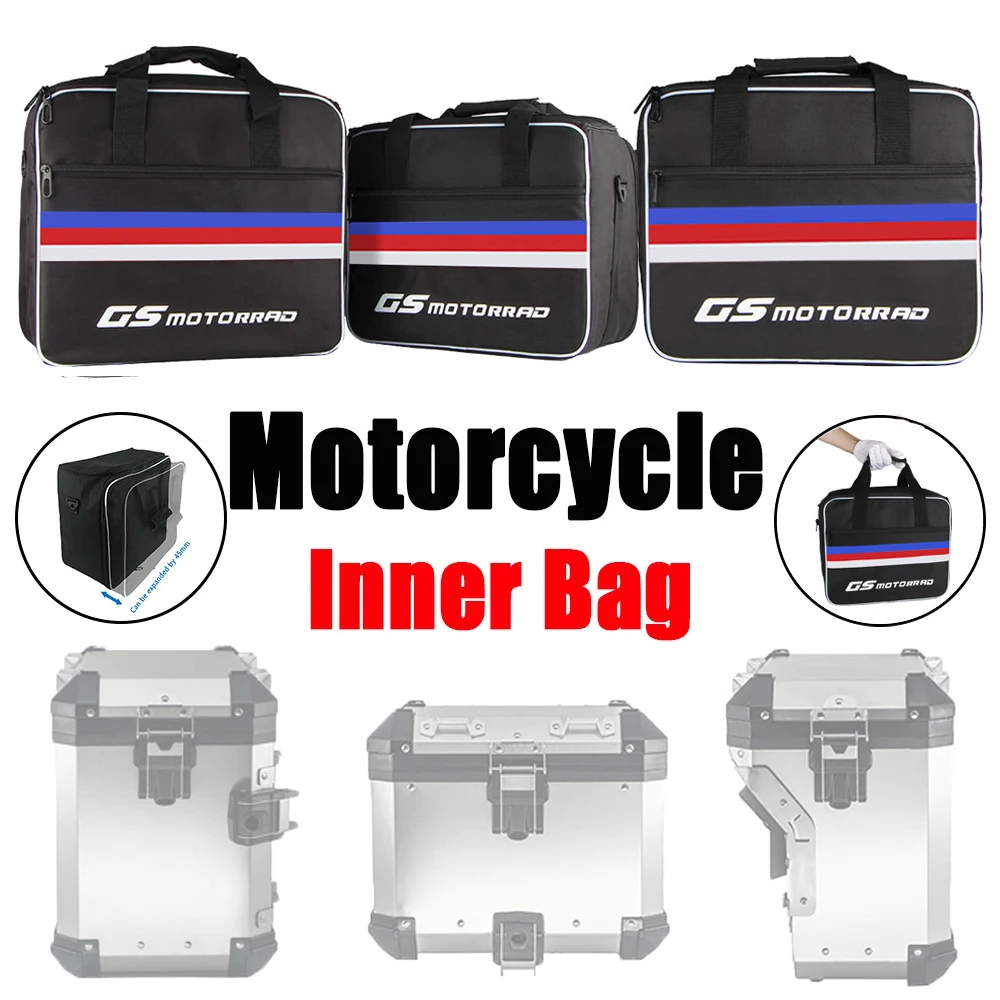 Para BMW R1200GS R1250GS LC ADV F850GS F750GS 2014-2022 2023 bolsa interior de equipaje de motocicleta alforja cubierta superior alforja expandible