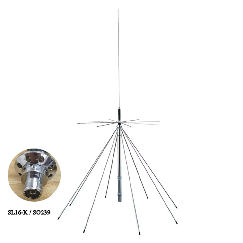 Antenna Discone a banda ultra larga, 25 MHz-1300 MHz, compatibile multifrequenza, connettore PL259