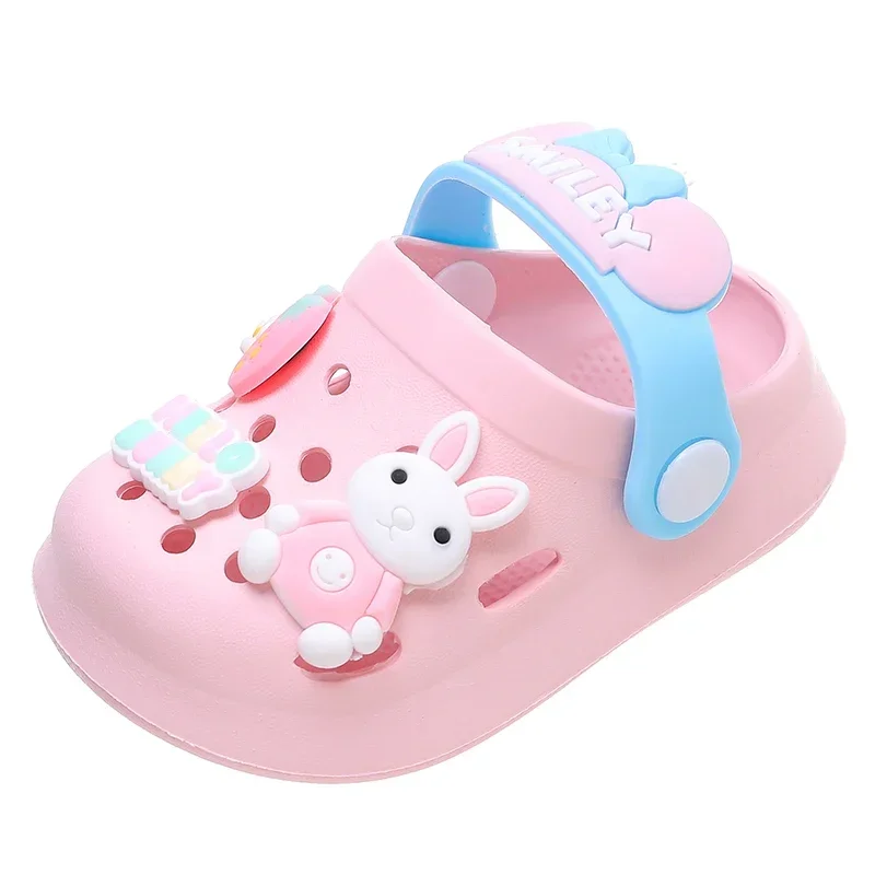 Chinelos Sandálias de sapato de bebê Mules Sandálias respiráveis para meninos e meninas com sola macia para atividades internas e externas e design antiderrapante