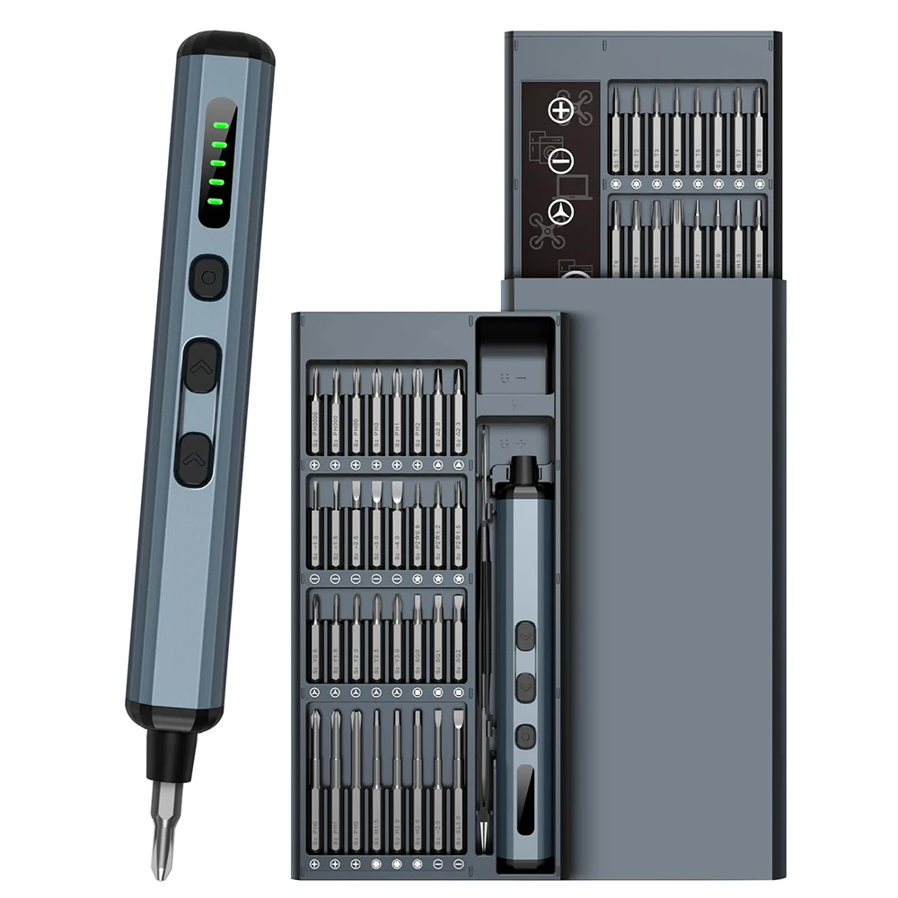 Zestaw precyzyjnych wkrętaków elektrycznych 68 w 1 z 64 bitami magnetycznymi 5 dynamometrycznymi regulowanymi mini elektronarzędziami do zegarka IPhone z aparatem PC