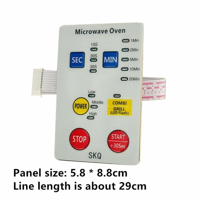 Placa base Universal para horno de microondas, placa de reparación de circuito modificado, accesorios de repuesto de botón ultrafino