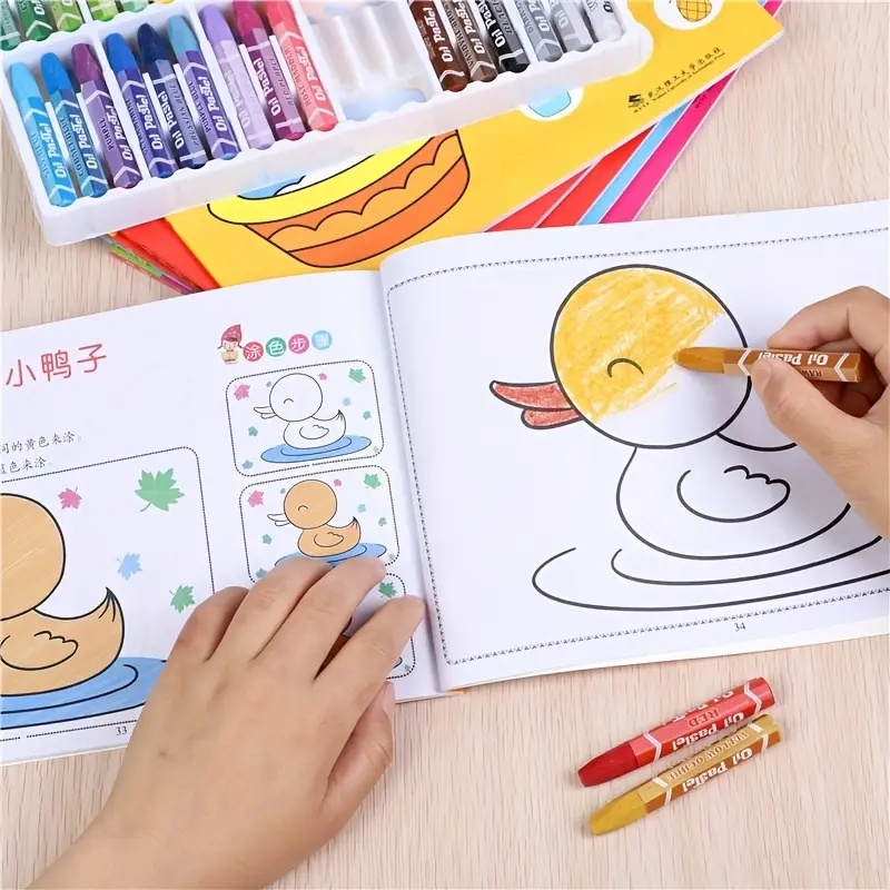 Progressive Step-by-Step Painting Coloring Book Creative Art Learning Activity with Easy to Hard Levels Quality Paper Book Gift