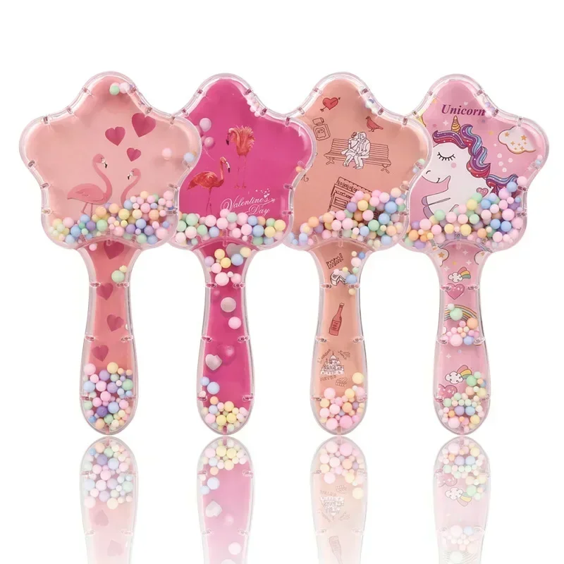 Star Magic Combs Antistatische Massage-Einhorn-Haarbürsten, Tangle Detangle Duschmassage-Haarbürste, speziell für Echthaar-Perücken