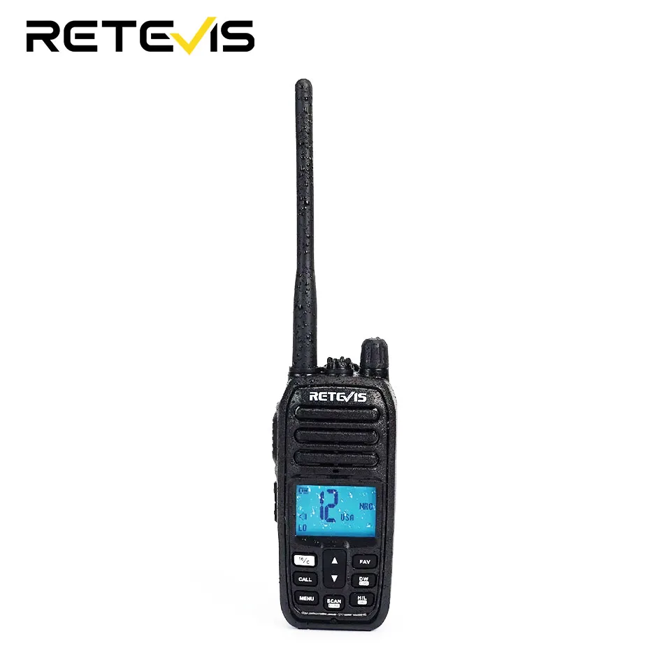 Retevis RM21 VHF Marine Walkie Talkie IP67 Wasserdichte Zwei-Wege-Radiosender Hand-Walkie-Talkie Professionelle Rauschunterdrückung