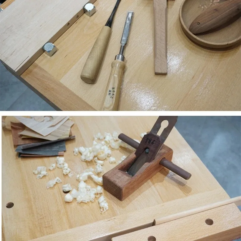 다기능 목공 작업대 콘솔 너도밤나무 작업대 DIY 수작업 목공용 원목 테이블 클램프 포함 YL-151-A