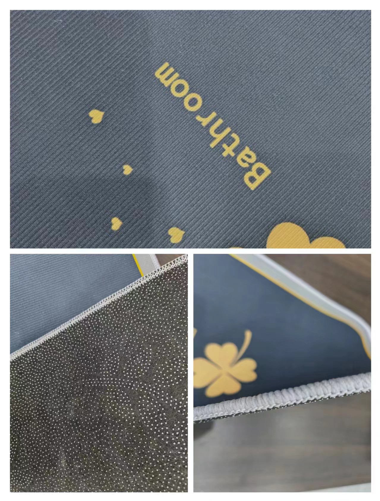 แผ่นปูพื้นดูดซับซุปเปอร์1ชิ้น40*60ซม. สำหรับห้องน้ำกันลื่นแห้งเร็วพรมพรมเช็ดเท้าหน้าประตูกลางแจ้งอ่างอาบน้ำ