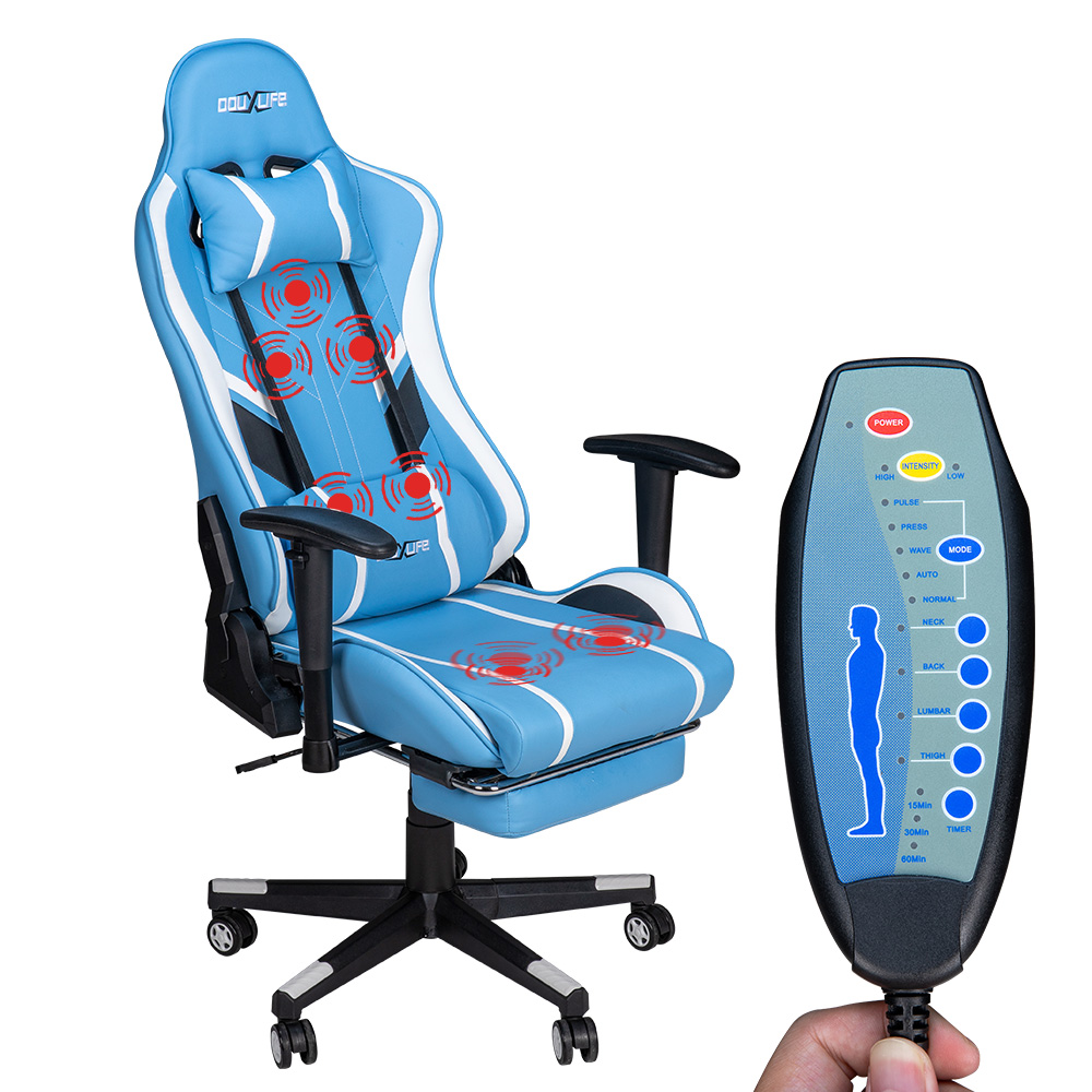 GC-RC03 Gaming Stuhl Massage ergonomische hohe Rückenlehne Design Lendenwirbel säule entspannen neue maßge schneiderte Pu Massage Computer Büros tühle