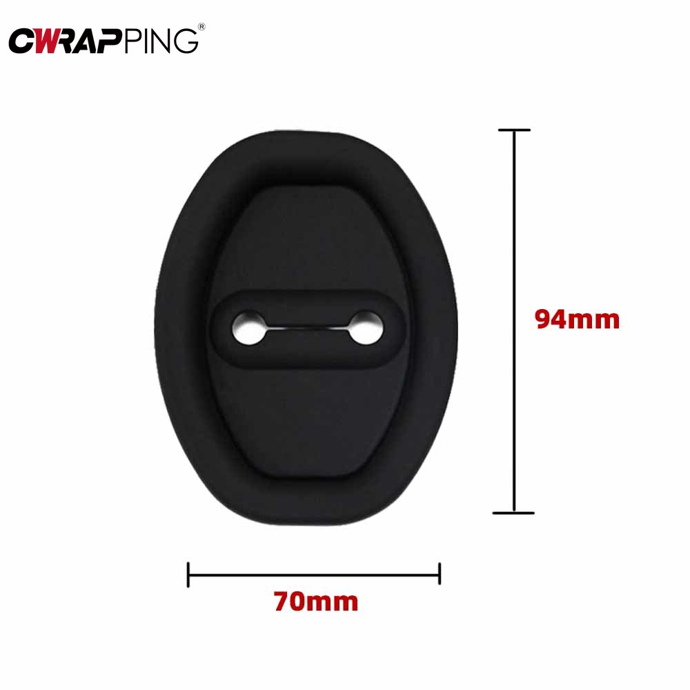 Amortecedor da porta do carro flexível fechadura da porta protetor capa de silicone portas do carro bloqueio fivela mudo almofada protetora acessórios