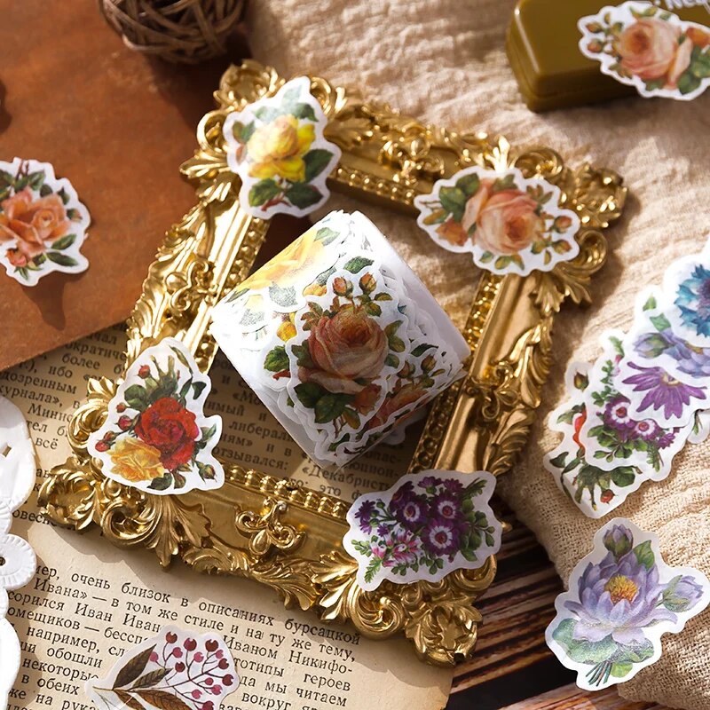 100 PCS/ม้วนการ์ตูนรูปพิเศษ Washi เทปสติกเกอร์สัตว์น่ารัก DIY คู่มือวัสดุ