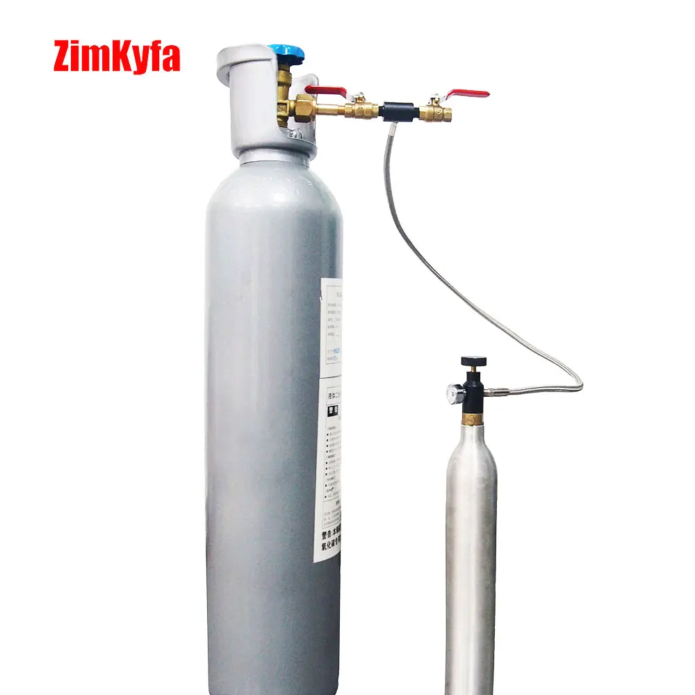 Refilling Sodastream Nước Soda Làm Quạt Sưởi Carbon Xi Lanh Xe Tăng Ống Đựng Từ W21.8 CGA320 Điôxít Cacbon Dụng Inox