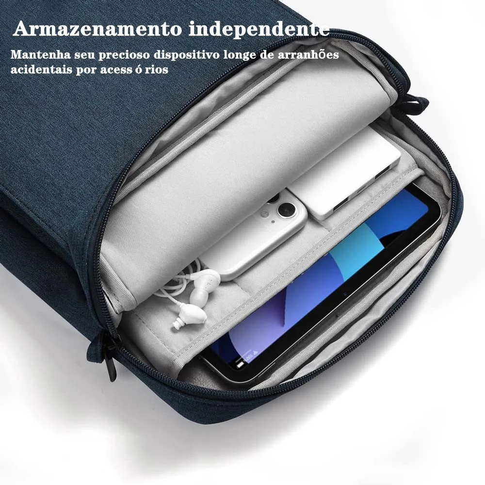 Bolsa de Manga para iPad Pro, Bolsa Bolsa, 12, 9, 11, 10, Ar 5, 4, 3, 10,9, 10.2 Polegada, 9ª, 8ª, 7ª Geração, 2021, 2022