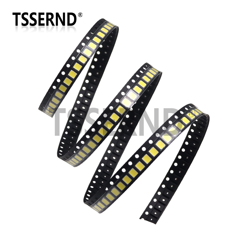 100pcs High Brightness SMD LED 2835 1W 0.5W 0.2W White 3V 6V 9V 18V 36V 150MA/100MA/30MA/60MA/80MA 6000-6500K