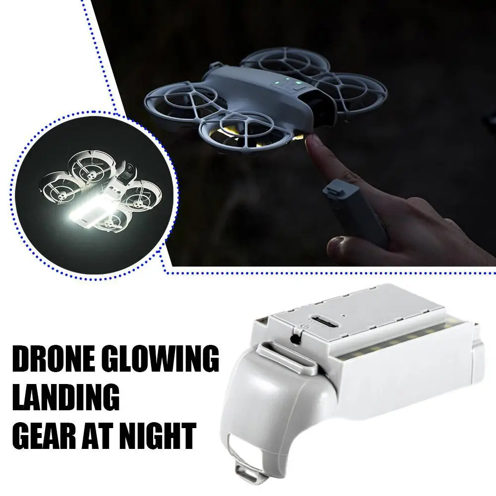 Luz LED de navegación para Dron DJI NEO, tren de aterrizaje, luz nocturna, trípode luminoso, batería integrada, accesorios de lámpara recargable