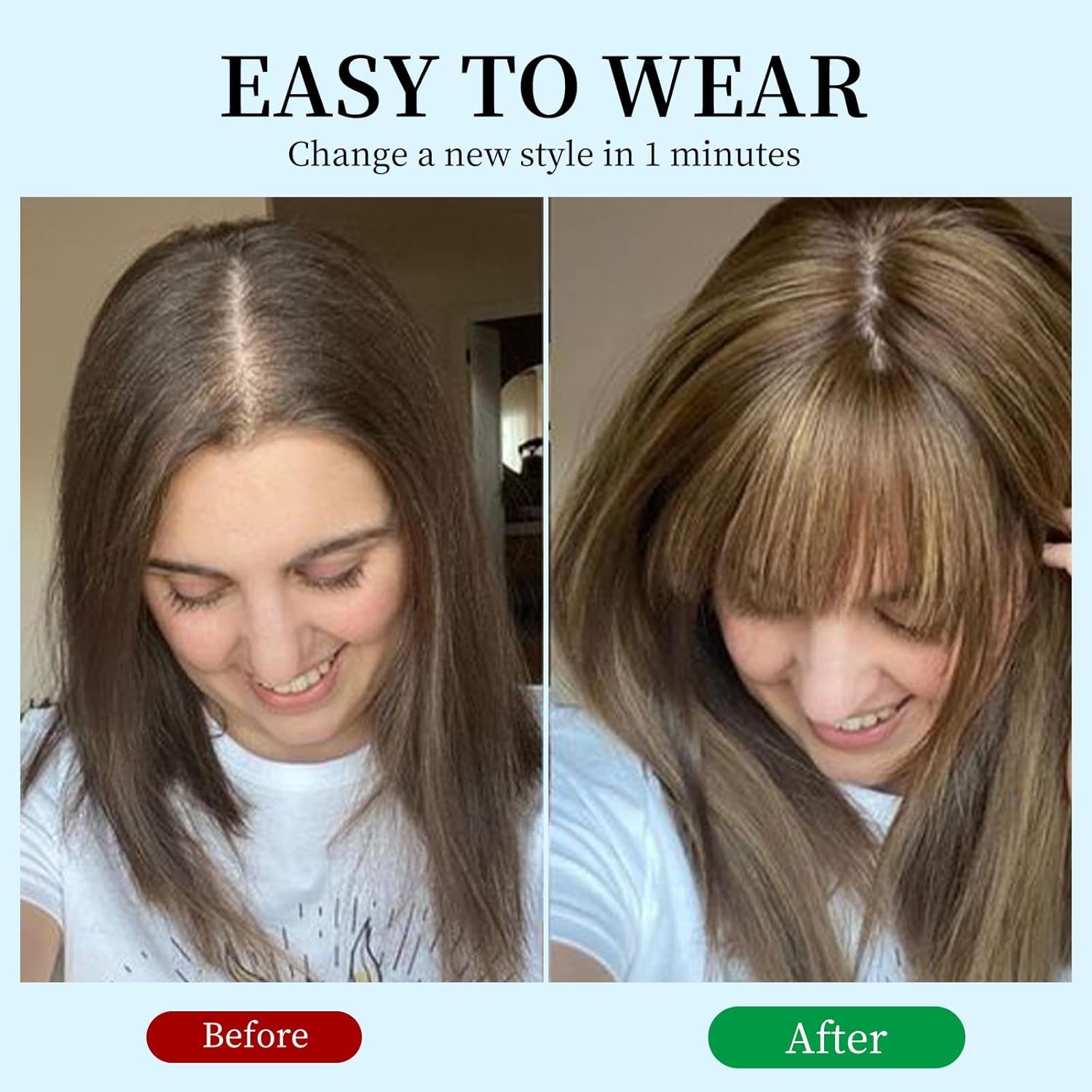 12 pouces brun blond mettre en évidence les cheveux humains Toppers pour les femmes avec des cheveux amincissants 3 Clips Base de dentelle de soie dans les vrais cheveux humains Toppers