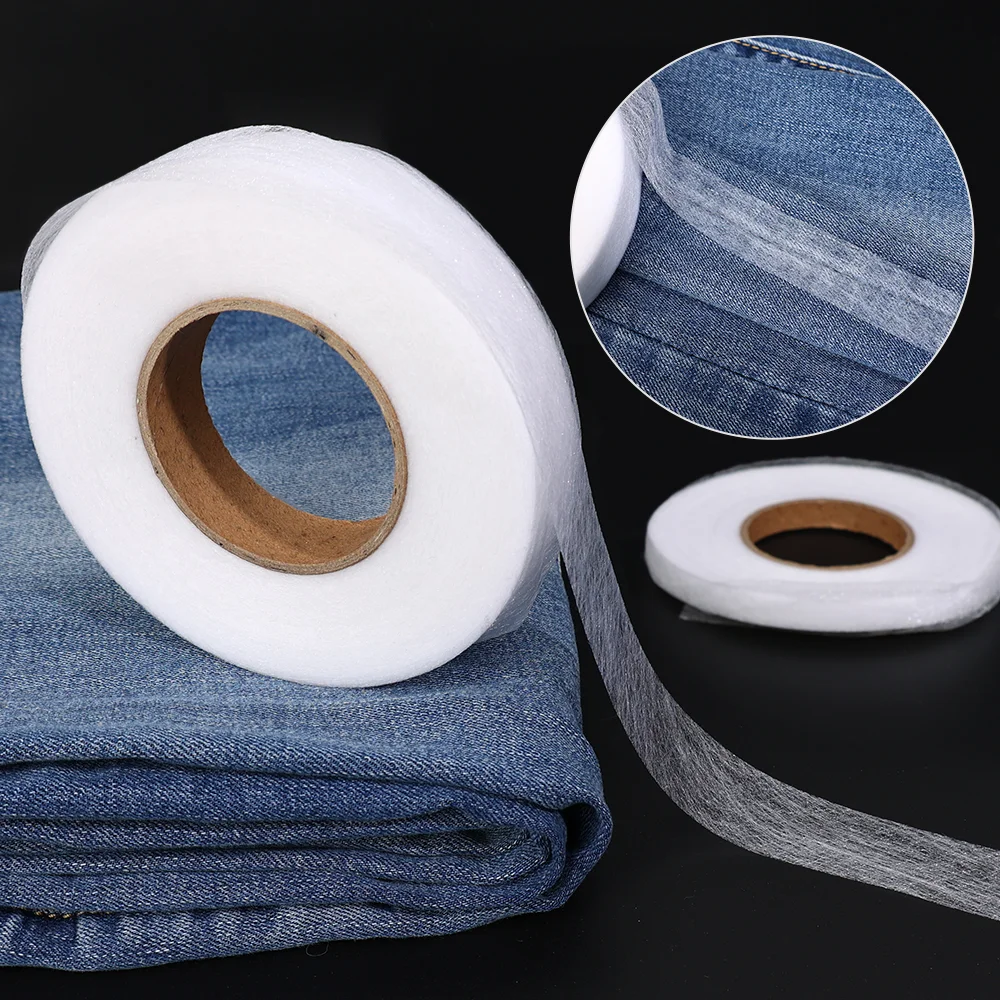 60M Broek Zoom Tape Zelfklevende Rand Jean Kleding Lengte Verkort DIY Naaien Accessoires Plakken Dubbelzijdig niet-geweven
