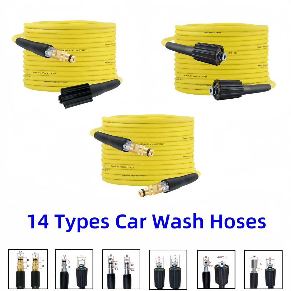 5~25m High Pressure Cleaning Machine Hose 5800PSI Kink Resistant Hose Car Wash Hose Water Cleaning Extension Hose For Karcher